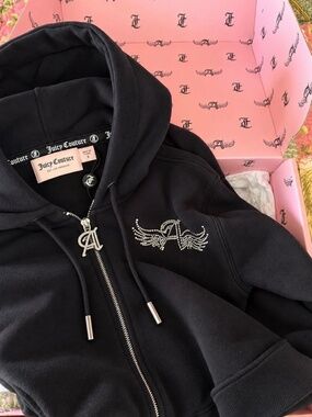 JUICY COUTURE X ANGEL REESE • Limited Edition Black Tracksuit Set Includes Box
